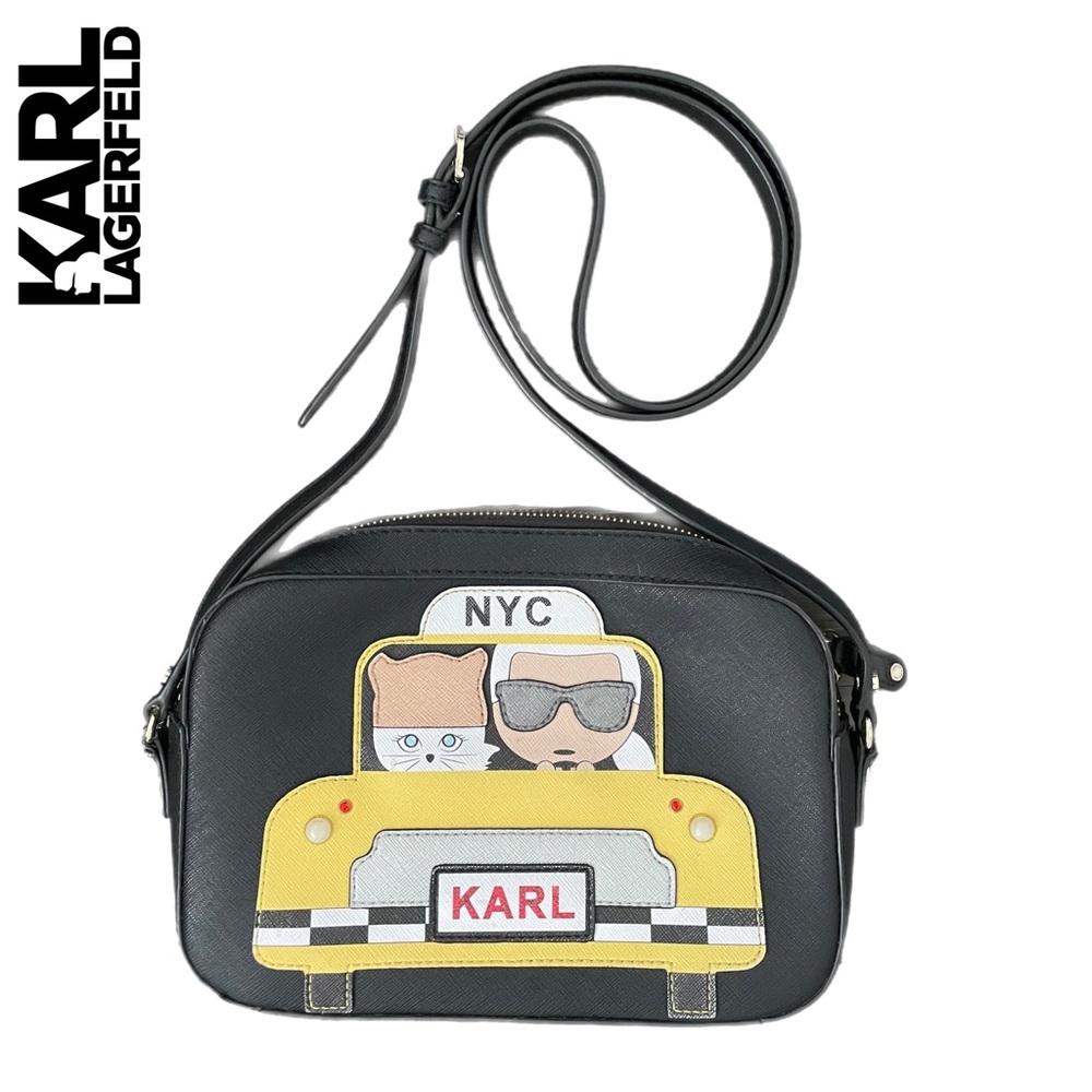 KARL LAGERFELD CROSSBODY YELLOW TAXI PURSE